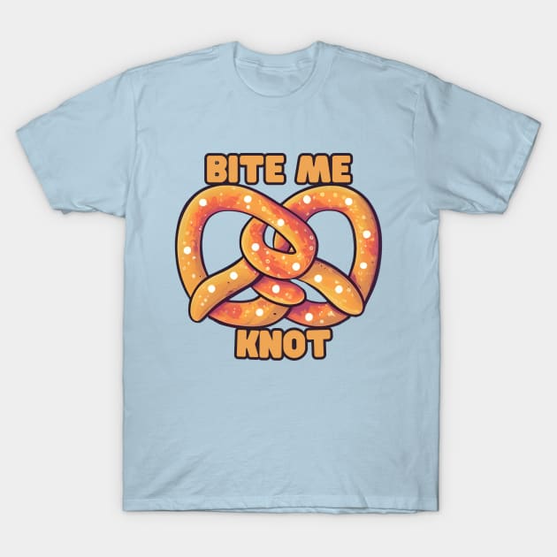 pretzel Bite Me Knot T-Shirt by NomiCrafts